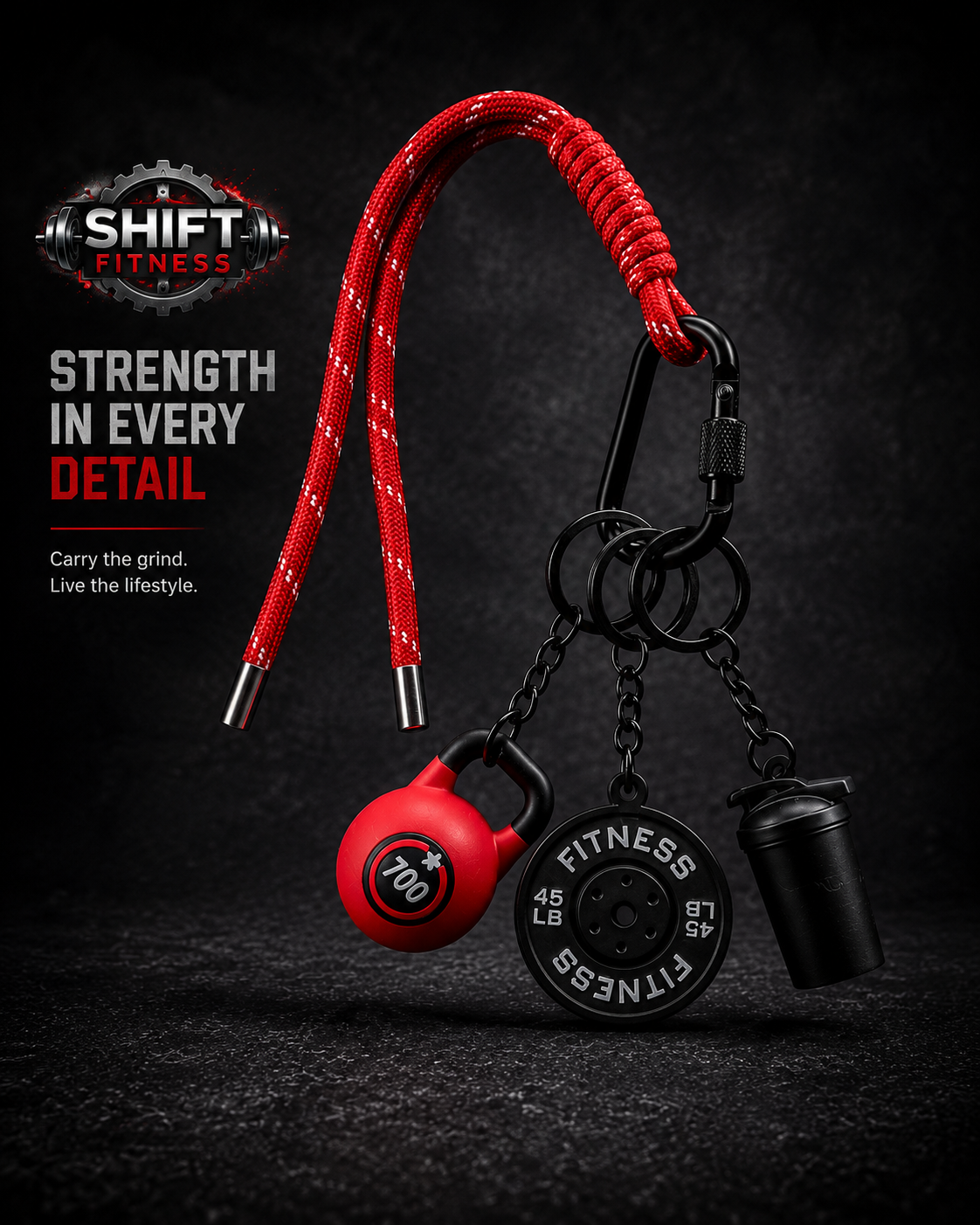 Fitness keychain