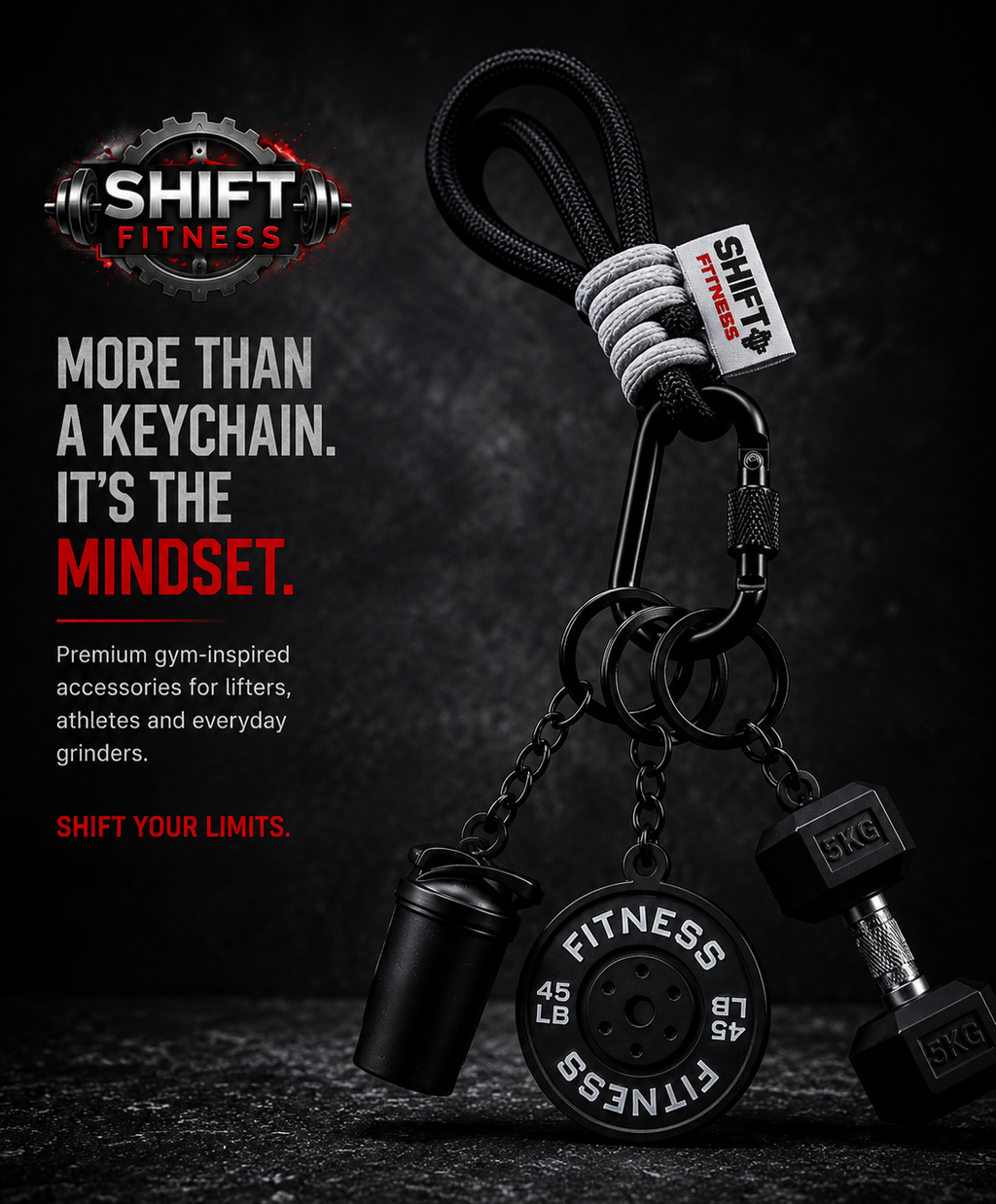 Fitness keychain