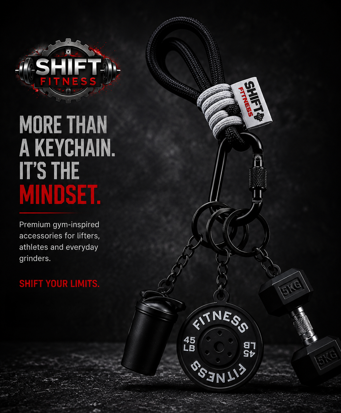 Fitness keychain